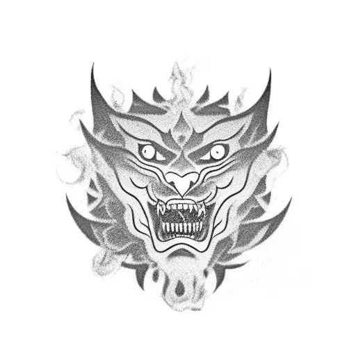 A Camera And Smoke Coming Through Lens And The Smoke Will Portrait As A Roaring Lion