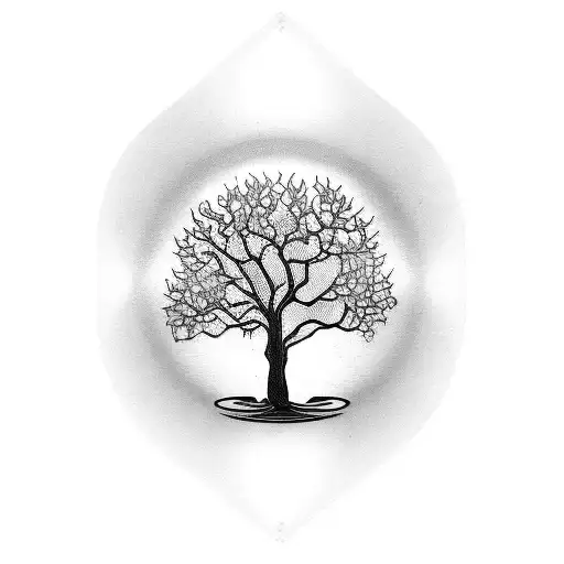 A Tree Growing Out Of An Antique Pocket Watch