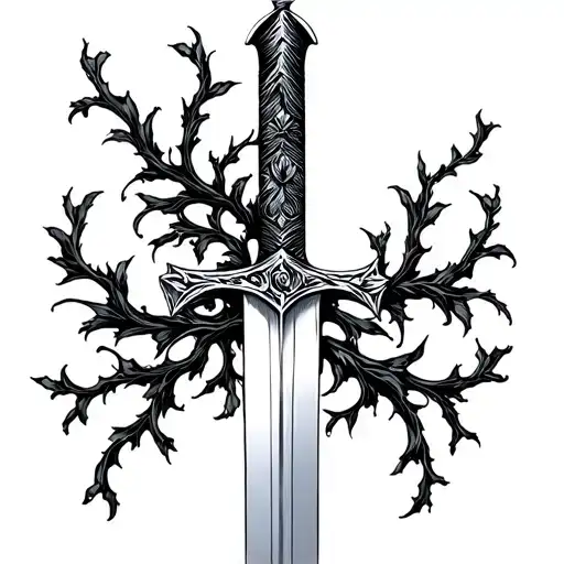 Sword With Vines