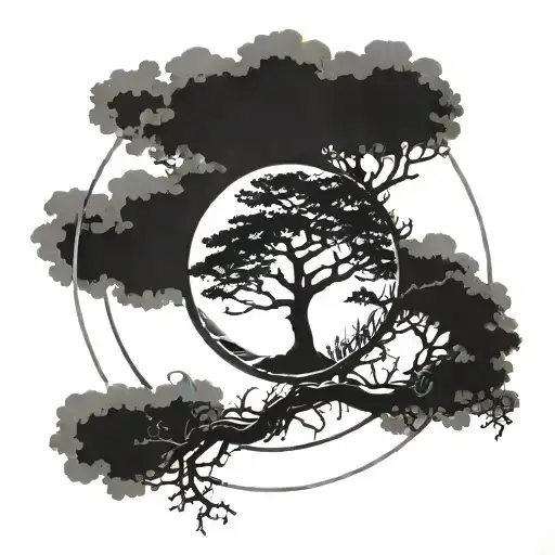 Tree In Zen Circle