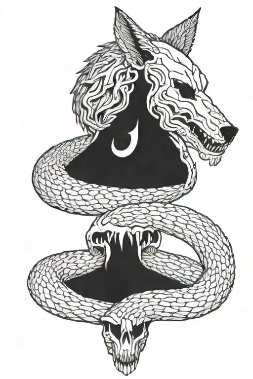 Wolf Skull Snake