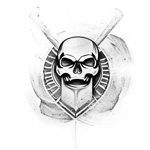 Skull Mjolnir Rune Nordic