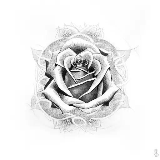 Moksha Tattoo With Rose Designs