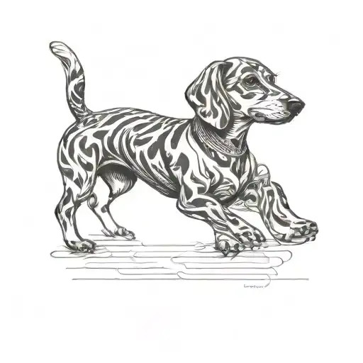 Sausage Dog And Short Haired Women