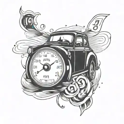 Car And Car Odometer