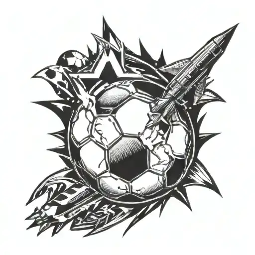 Soccer Ball And Missile