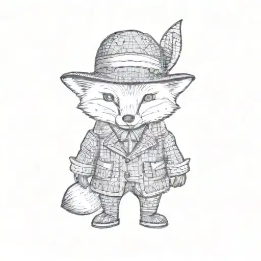 A Fox Wearing A Hat And Coat
