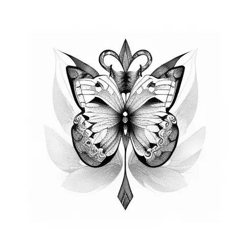 Word Free With Butterflies