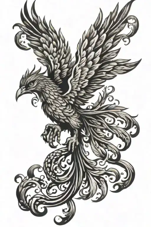 A Phoenix From Greek Mythology