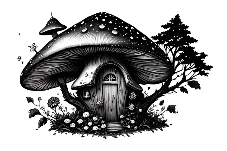 Magic Mushroom Fairy House
