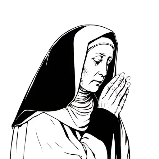 Dark Nun Praying