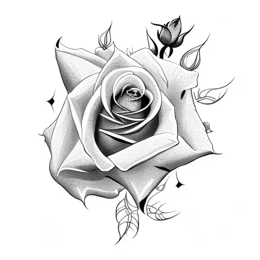 Number Six With Rose Thorns