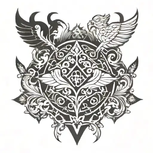 Nordic Crest Featuring Elements