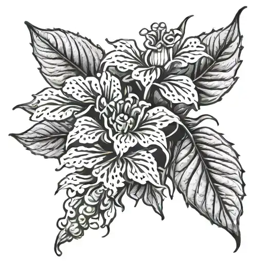 Wasabi Plant With Chili Peppers