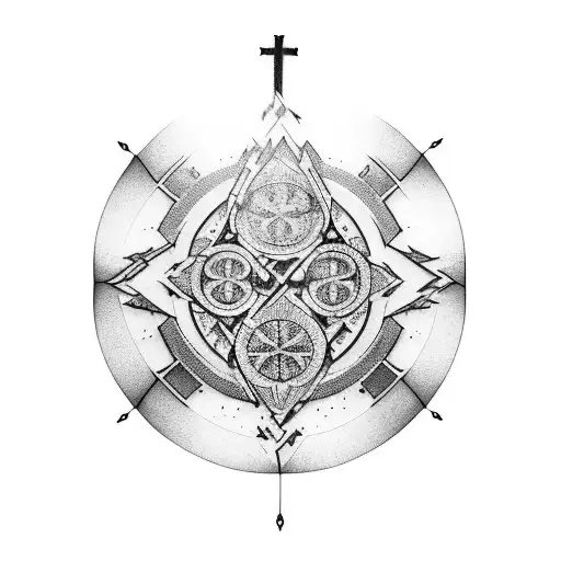 Incorporate A Gibson Les Paul Guitar Into A Church Stained Glass Window Design