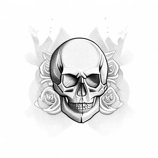 Skull Made Out Of Money