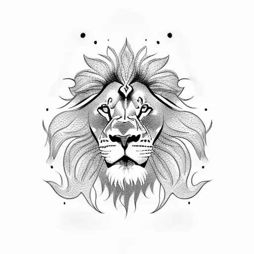 A Lion Made Of Roses