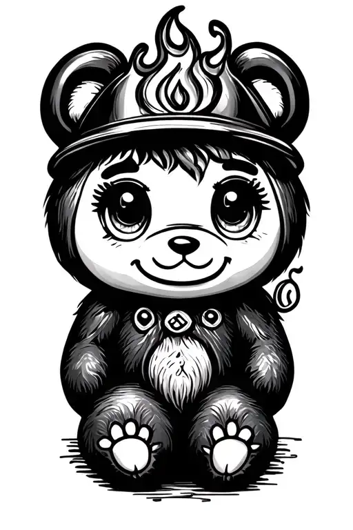 Fire And Safety Pin Doll Teddy