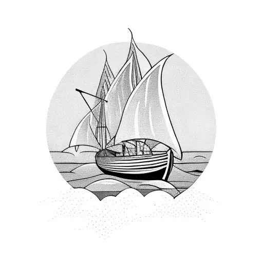 A Traditional Thai Longtail Boat Sailing On Crystal Clear Waters