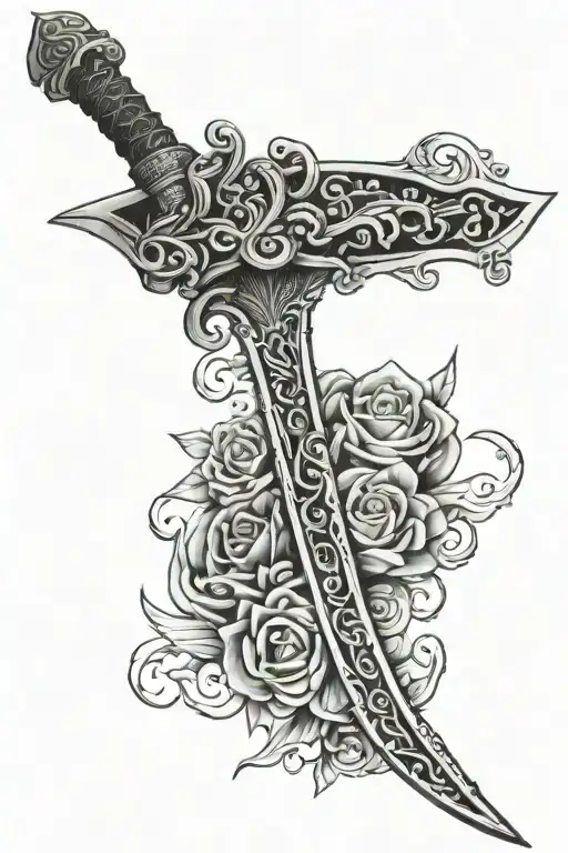 Sword For Back Side
