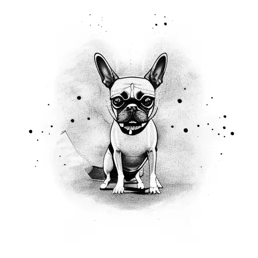 A Dog Wearing Sneakers Playing Padel