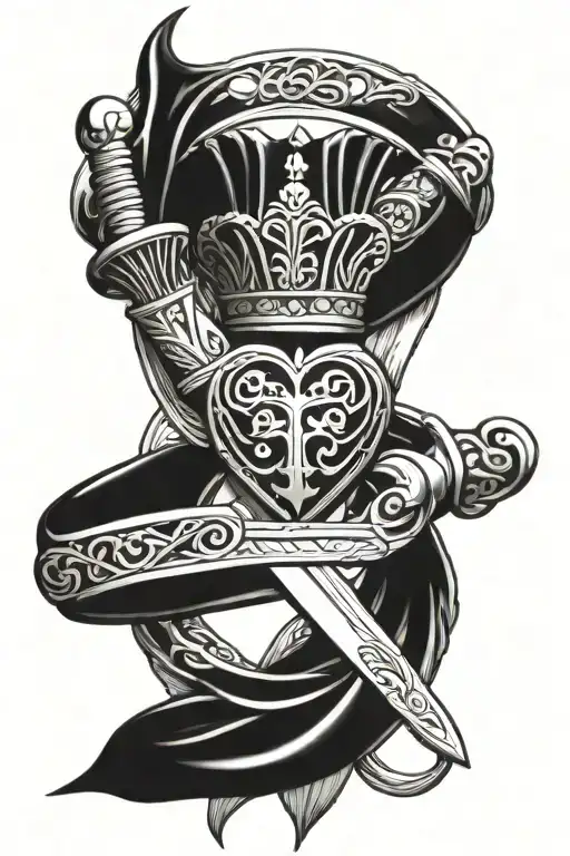 Claddagh Ring On A Sword