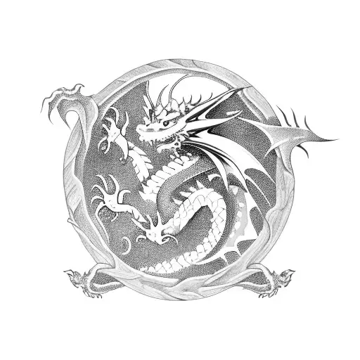 Dragon Running Down Arm