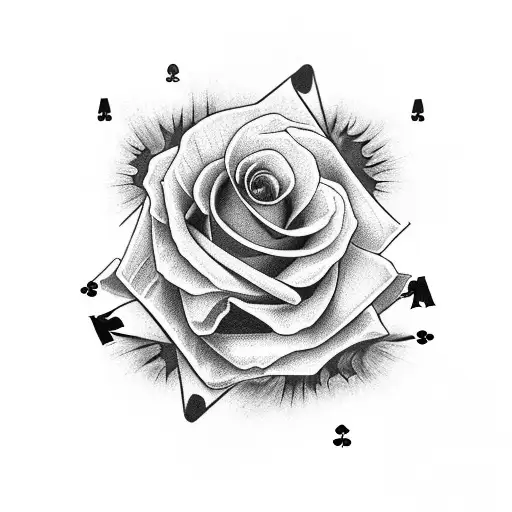 Trust No One With Scorpio With Roses With Poker Cards