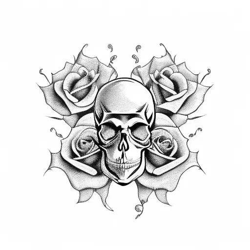 Skull And Roses Scorpio As Cards