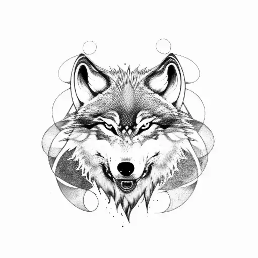 Viking Wolf With Blood