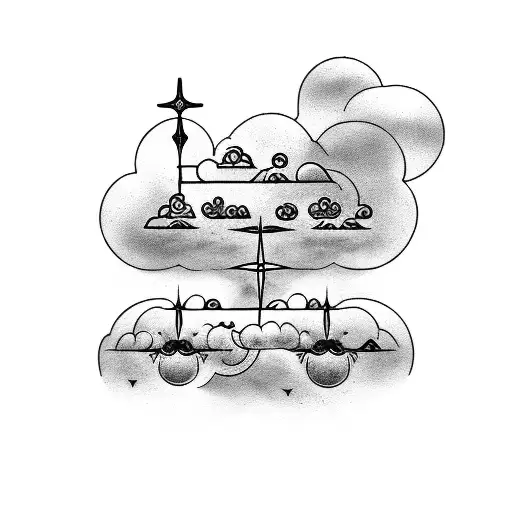 Bible Verse With Clouds Around It