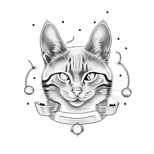 Black Cat Old Mickey Style Two Color