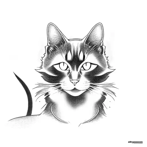 Black Cat Old Mickey Style Two Color