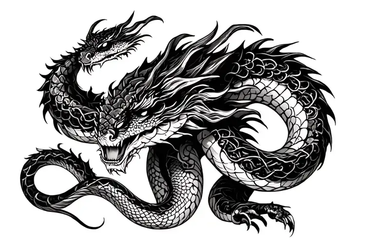 Snake Dragon Wrapped