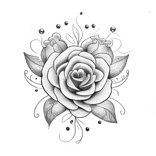 The Word Joy With Flowers