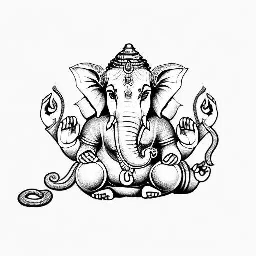 Ganesha Cartoon Cute