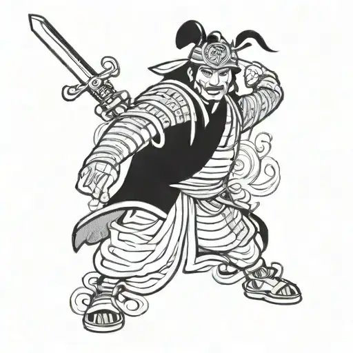 Samurai Warrior Money Dollar