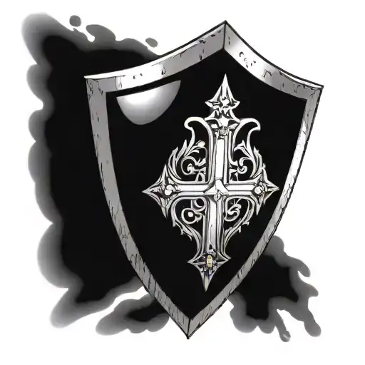 Let's Go To War Sword Shield Cross