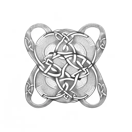 Celtic Triskelion With Snake