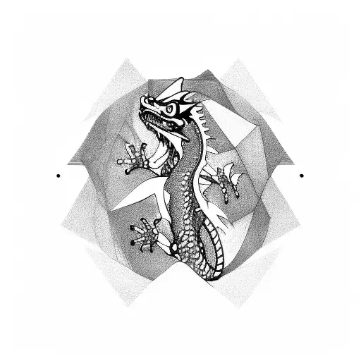 Water Dragon Geometric