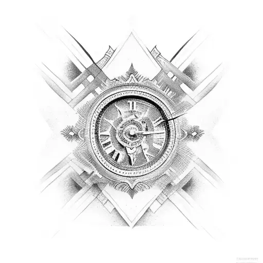 Roman Numerals 3 With The Left And Right Ones As Outlines