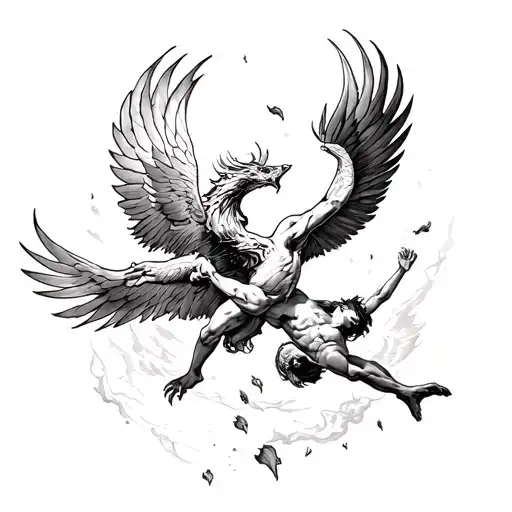 Fenix And Icarus Falling
