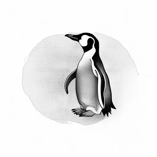 A Penguin Holding Ak-47