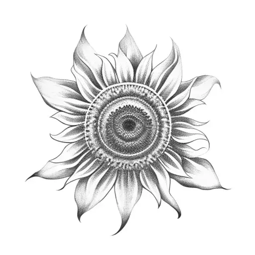 A Sunflower With A Hidden Fbi Badge Incorporated Into The Flower