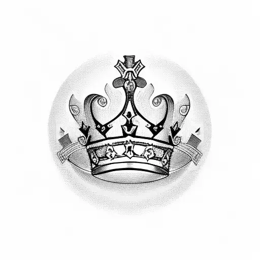 King Crown With Name Ginger Embossed