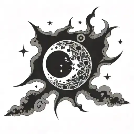 Pshycodelic Moon Shining