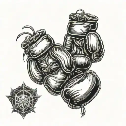 Boxing Gloves Transforming Into Fierce Animal Claws