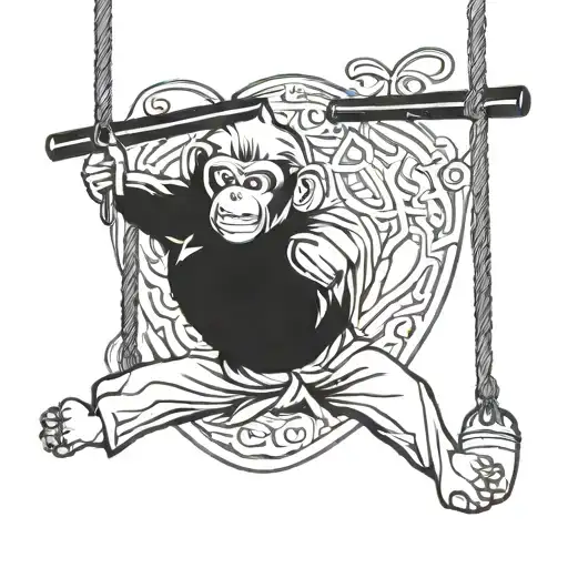 Taekwondo Monkey Swinging