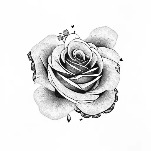 Rose Bed With A Semi Colon Hidden In It