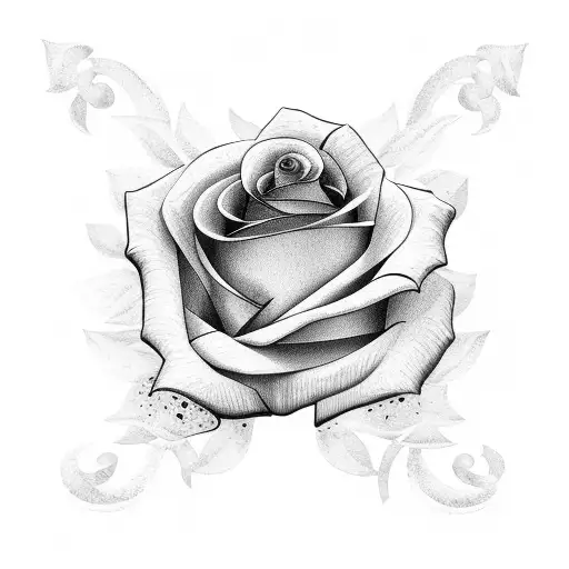 Rose Bed With A Semi Colon Hidden